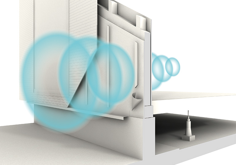 銀チタン化合物を配合した抗菌・抗ウイルスフィルターで、屋外の空気を清浄化します。